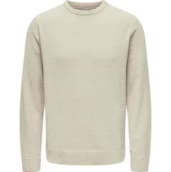 Pánský svetr Svetr ONLY & SONS Beige/ Beige 7004937 XL