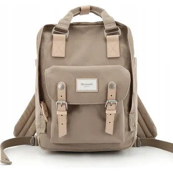 Městský batoh Školní batoh městský outdoorový Himawari HM188L na notebook 13,3 14,1 kávový