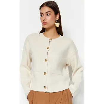 Dámský svetr trendyol Creme 6367448 S