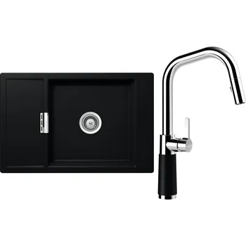 Kuchyňský dřez Set Schock S4-9 (dřez Mono D-100XS Puro + baterie SC-530.120 Puro)