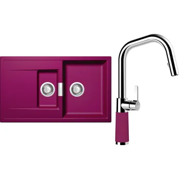 Kuchyňský dřez Set Schock S7-9 (dřez Mono D-150 Berry + baterie SC-530.120 Berry)