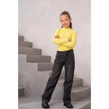 Dívčí džíny Like Flo Schwarz 8926582 140