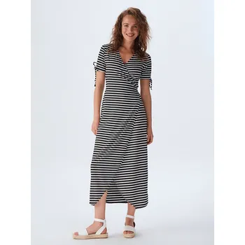 Dámské šaty Šaty LTB Schwarz/ Weiß 8764749 S