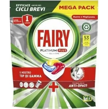 Fairy Kapsle do myčky Platinum Plus All In One Lemon 53 ks