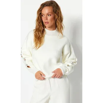 Dámský svetr trendyol Creme 7984065 L