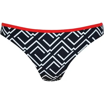 Dámské oblečení Plavky Naturana Schwarz/ Weiß/ Rot 9685744 46