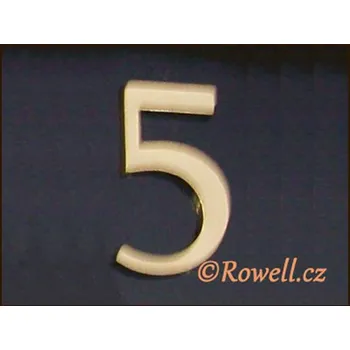 Nábytkové kování C5. Čísélko zlaté '5' (C5. Čísélko zlaté '5'. Praktický doplněk do interiéru.)