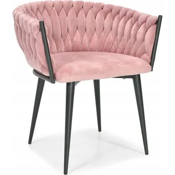 Jídelní židle Židle Fertone, růžový velur, 1 ks