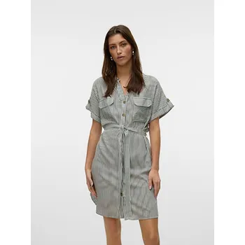 Dámské šaty Šaty Vero Moda Anthrazit/ Weiß 4829869 XL