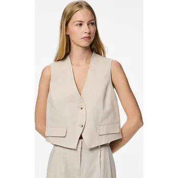 Dámská vesta Vesta Pieces Crema 2013784 S