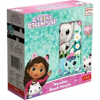 Puzzle Dřevěné stavebnice puzzle Gábinin Kouzelný Domek 2+