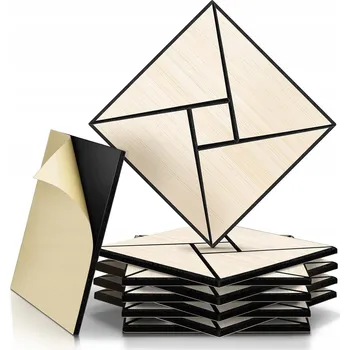 akustická pěna AKUSTICKÉ PANELY BÍLÁ DÝHA 30X30X1 10 KS SAMOLEPICÍ IZOLAČNÍ