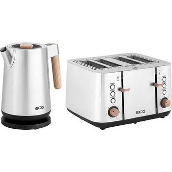 Rychlovarná konvice ECG RK 1767 Strix Timber + Topinkovač ECG ST 4767 Timber