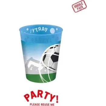 Kelímek udržitelný - Fotbal 250ml/4ks