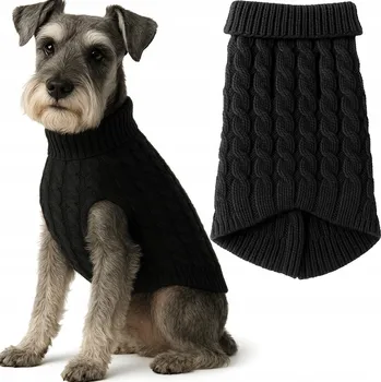 Obleček pro psa Obleček pro psa kočku Teplý Zimní Svetr Oblečení na Zimu Rolák L