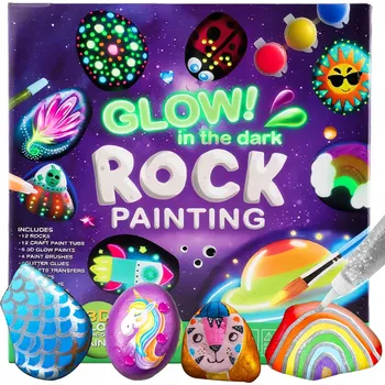 kreativní sada Sada na Malování Kamenů Kreativní Sada Svítící ve Tmě