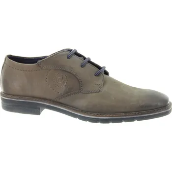 Pánská móda BUGATTI Pánské šedé kožené polobotky 312-A9E04-3500-1500-247 Velikost 45