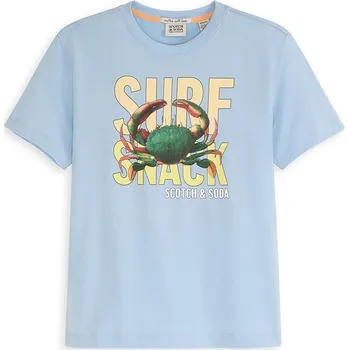 Chlapecké tričko Tričko Scotch & Soda Hellblau/ Bunt 8879967 128