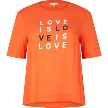 Dámské oblečení Tričko Tom Tailor Orange 1403635 44