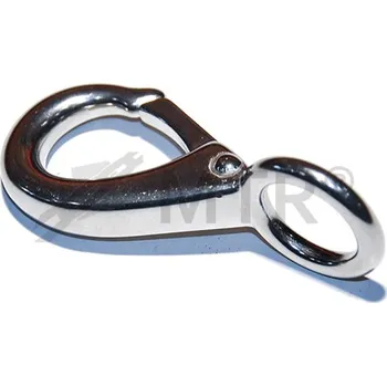 MTR Karabina pevná s okem otočená, nerez A4 Velikost: 5/6mm, Varianta: Karabina pevná s okem otočená, nerez A4, povrchova-uprava: nerez A4