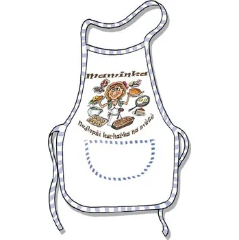 Kuchyňská zástěra Kuchyňská zástěra s potiskem „Maminka – nejlepší kuchařka“ – univerzální velikost, polyester