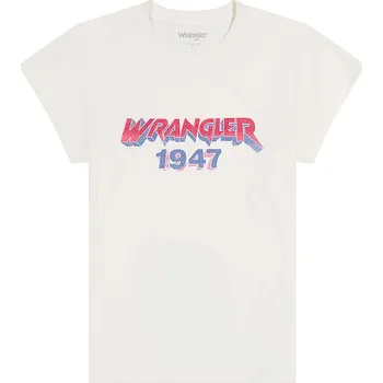 Dámské tričko Tričko Wrangler Creme 9921714 M