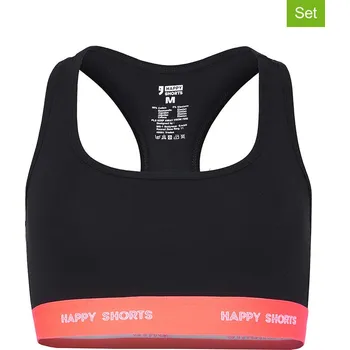 Podprsenka Sportovní podprsenka Happy Shorts Schwarz/ Orange 2711088 L