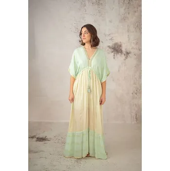 Dámské šaty Šaty Lula Natura Gelb/ Türkis 972177 onesize