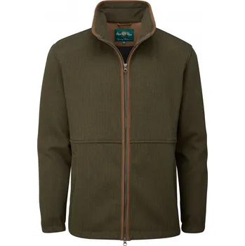 Pánská větrovka ALAN PAINE - Aylsham fleece bunda podzimní pánská Green Herringbone Zelená XXL
