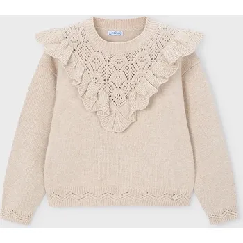 Dívčí svetr Dětský svetr Mayoral 4304.6F.Mini.9BYA béžová 12X, vel. 122