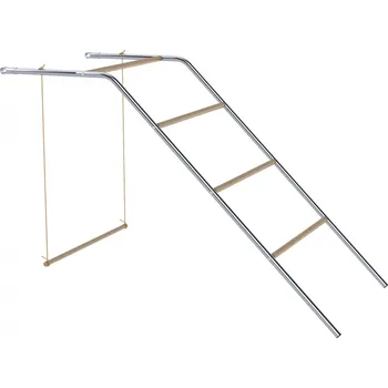 kurník Dřevěná prolézačka pro kuřata | stříbrná