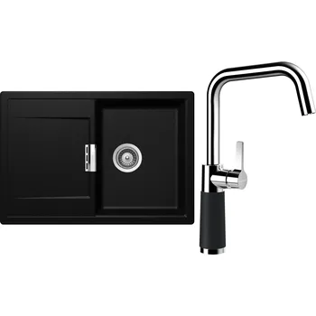 Kuchyňský dřez Set Schock S5-8 (dřez Mono D-100S Magma + baterie SC-530 Magma)