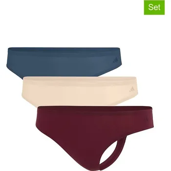 Dámské spodní prádlo Kalhotky adidas Dunkelrot/ Beige/ Blau 2711781 L