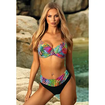 Dámské plavky Plavky Aquarilla Schwarz/ Bunt 4633567 80I