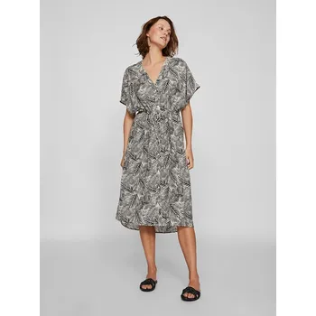 Dámské šaty Šaty Vila Creme/ Schwarz 3387588 34