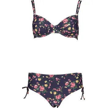 Dámské plavky Plavky LASCANA Dunkelblau/ Pink 5225579 38E-Cup