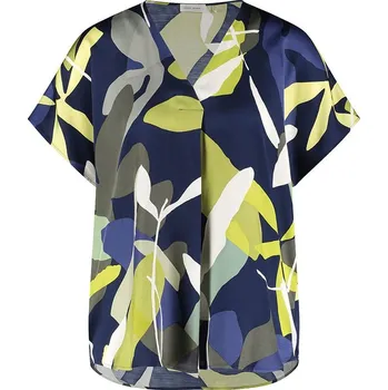 Dámské tričko Gerry Weber Dunkelblau/ Grün 364764 38