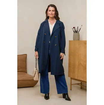 Dámská vesta Bunda Curvy Lady Dunkelblau 3342137 40/42