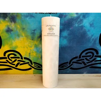 Svíčka 30 x 7,6 SVĚTLONOŠ bílý