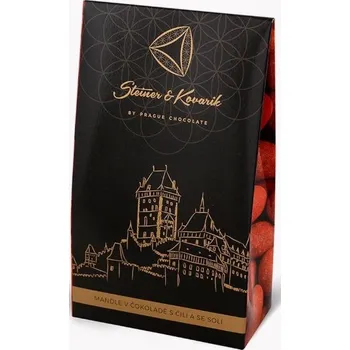 Steiner & Kovarik Mandle v hořké čokoládě a chilli se solí 130 g