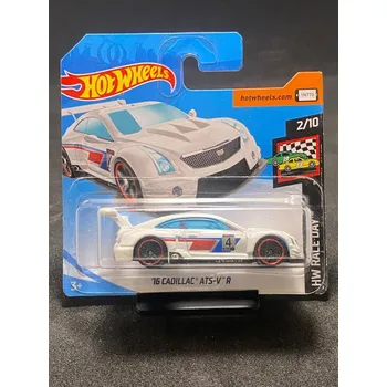 autíčko Hot Wheels - 16 Cadillac ATS-V R white ZE SBÍRKY