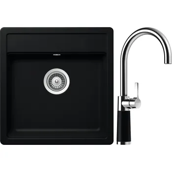 Granitový dřez Set Schock S10-6 (dřez Mono N-100S Puro + baterie SC-520 Puro)