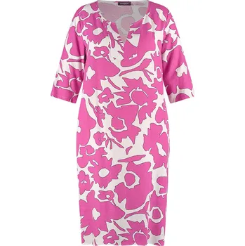 Dámské šaty Šaty SAMOON Pink/ Weiß 348704 48