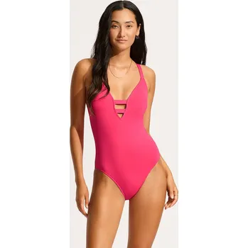 Dámské oblečení Plavky Seafolly Pink 5694461 L