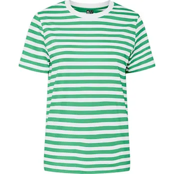 Tričko Pieces Grün/ Weiß 8264726 XS
