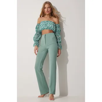 Dámské kalhoty Happiness Istanbul Mint 613369 36