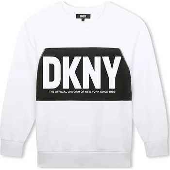 Dívčí mikina DKNY Weiß/ Schwarz 5146670 140