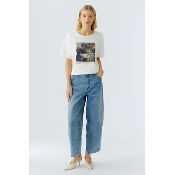 Dámské tričko Tričko Oui Weiß 888877 40