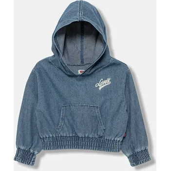 Chlapecká mikina Dětská mikina Levi's DENIM HOODIE 3EN961 modrá 95X, vel. 92