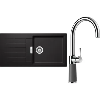 Kuchyňský dřez Set Schock S2-6 (dřez Signus D-100L Stone + baterie SC-520 Stone)